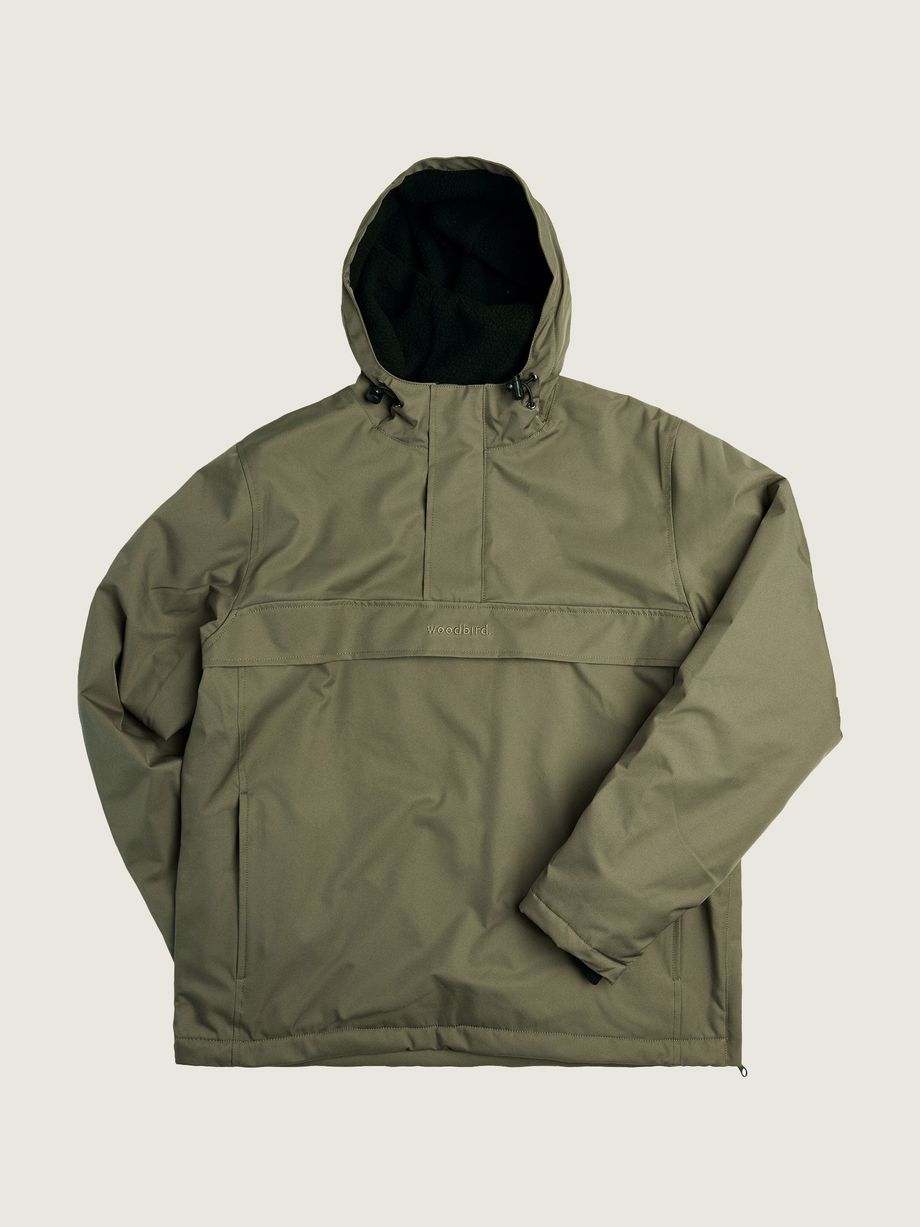 Woodbird Frenzy Anorak Jacket Outerwear Dust Green