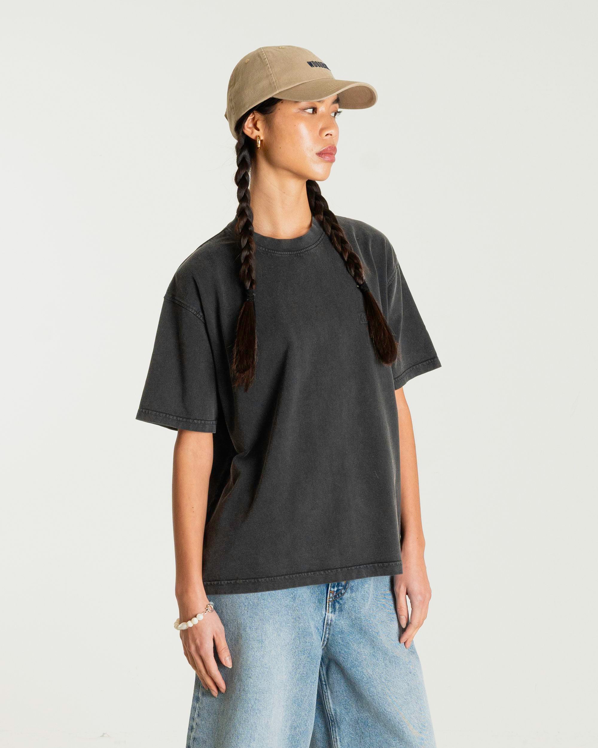 Woodbird Female WBBalo Washed Tee T-Shirts Black