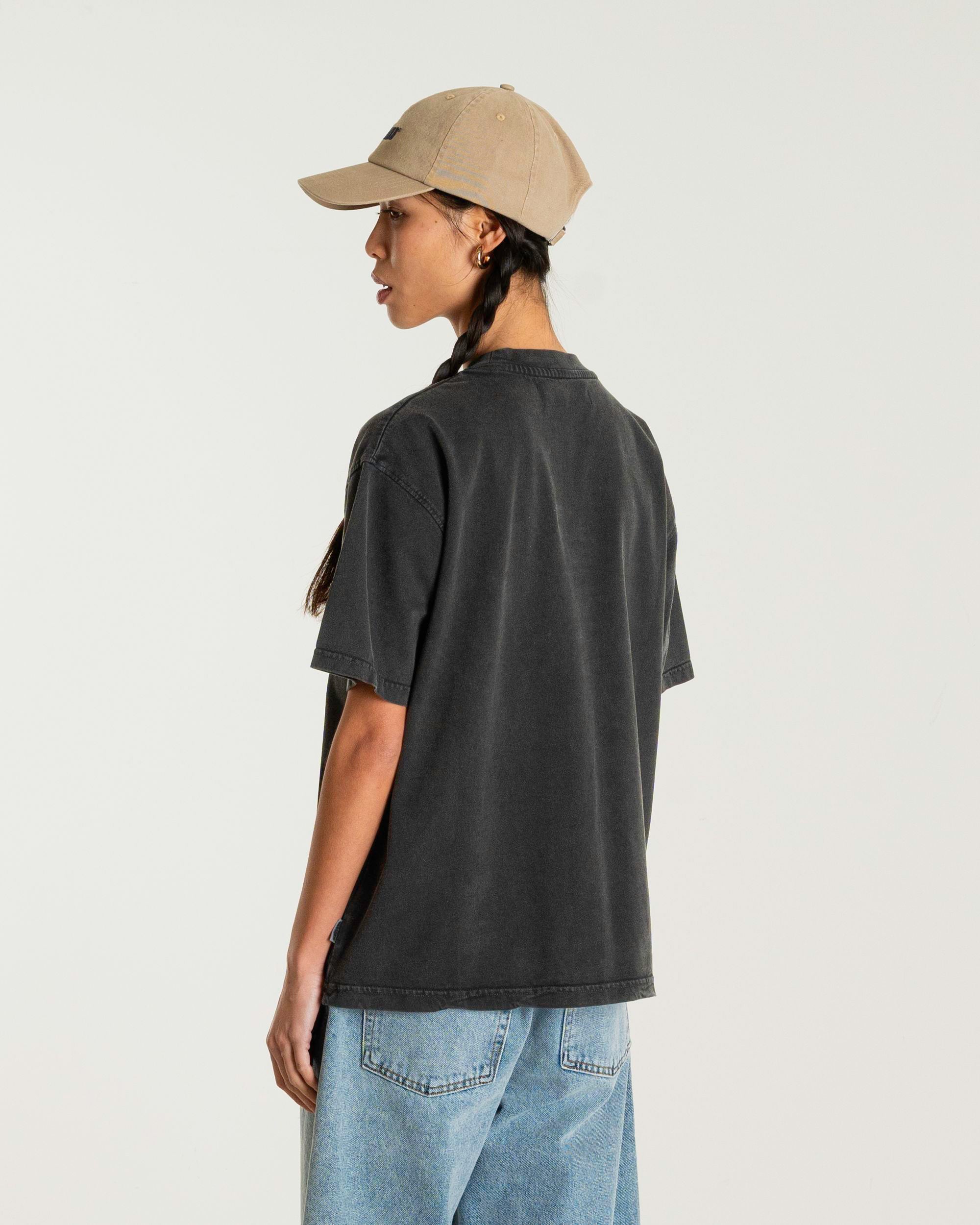 Woodbird Female WBBalo Washed Tee T-Shirts Black