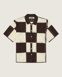 Brown-Off White