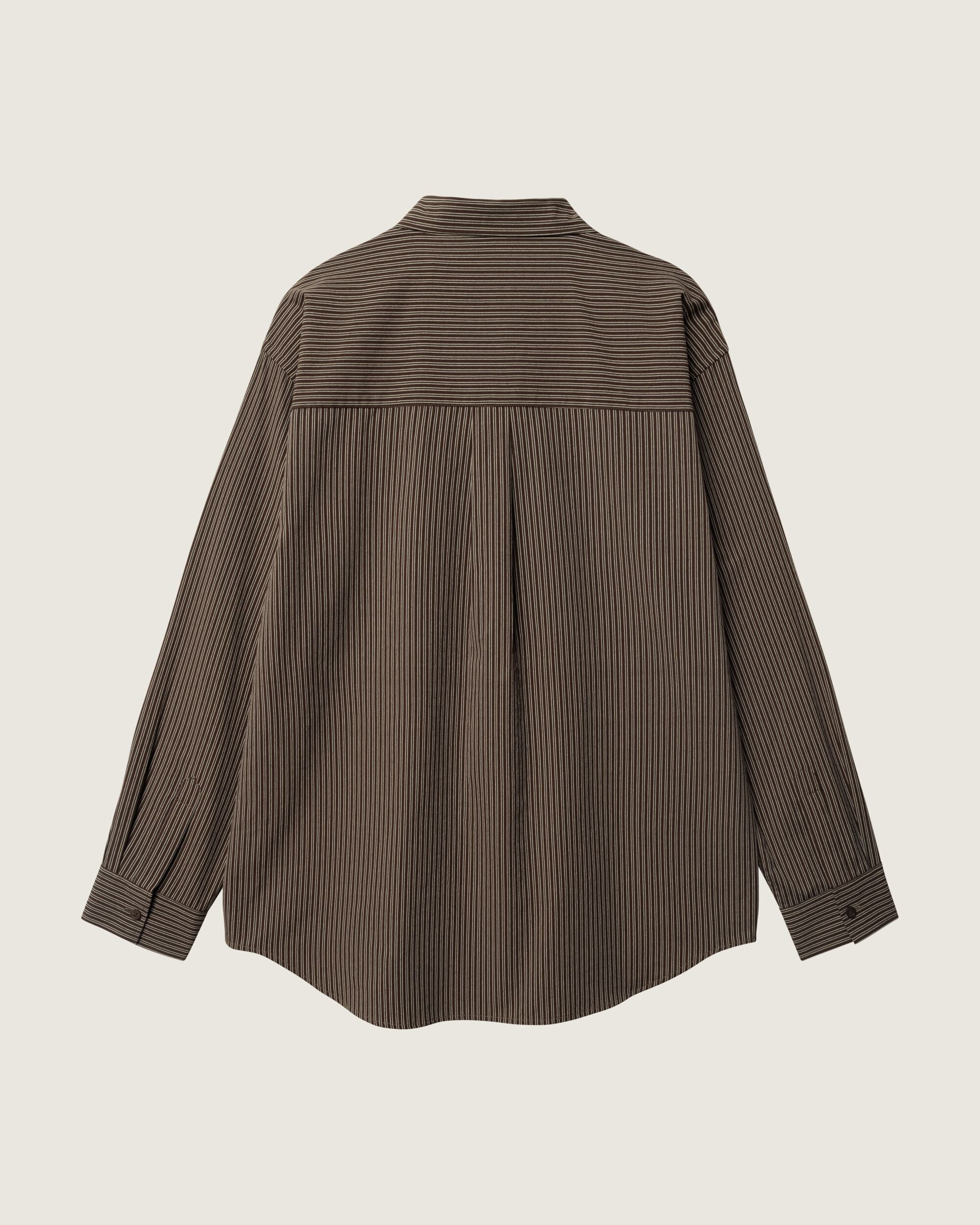 Woodbird Female WBBecca Stripe Shirt Shirts Brown
