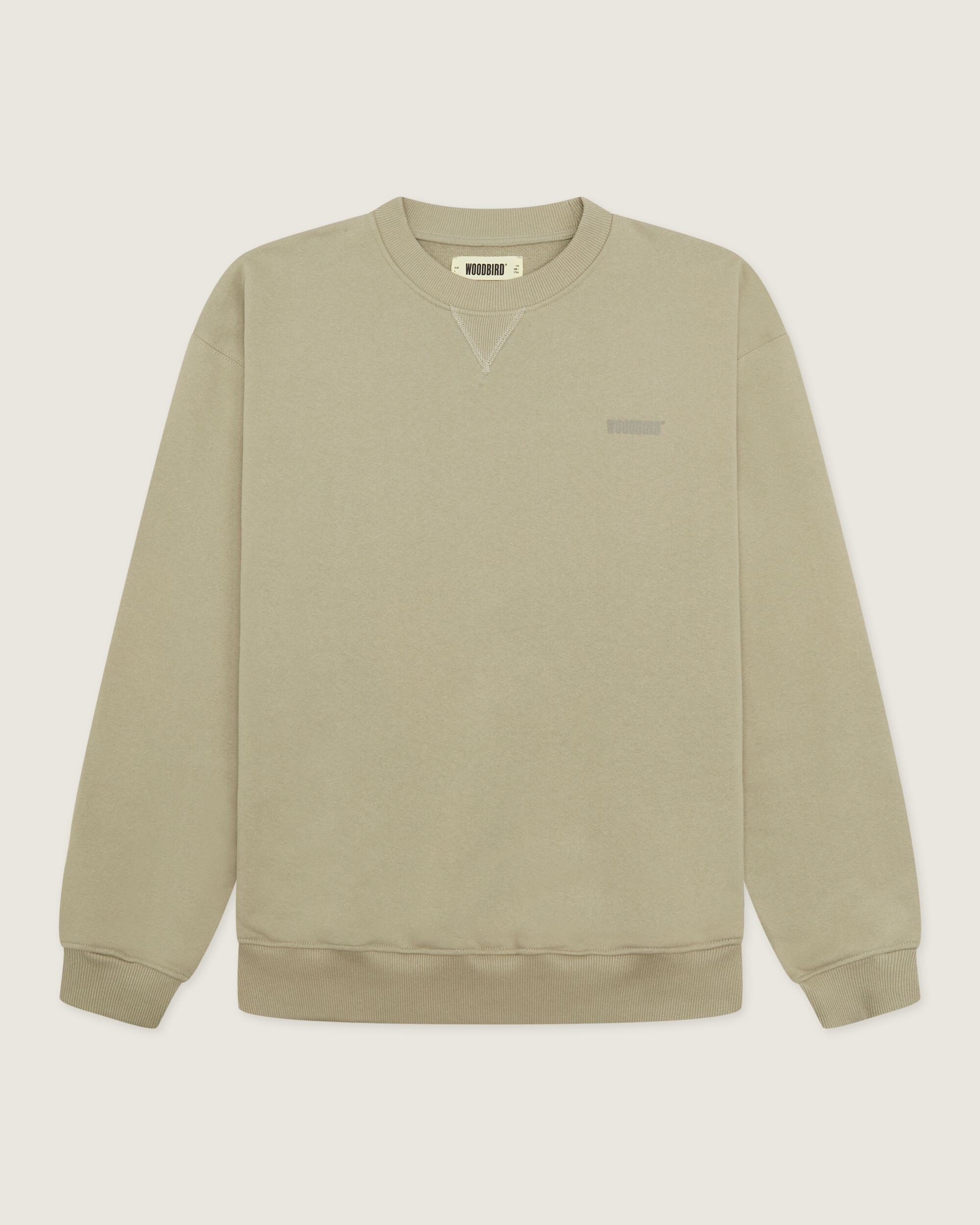 Woodbird WBCope HKDK Crew Sweats Dust Green