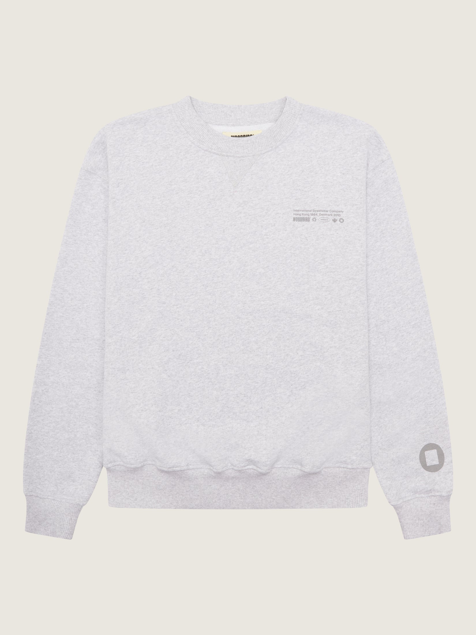 Woodbird Female WBCupe Tech Crew Sweats Light Grey Melange