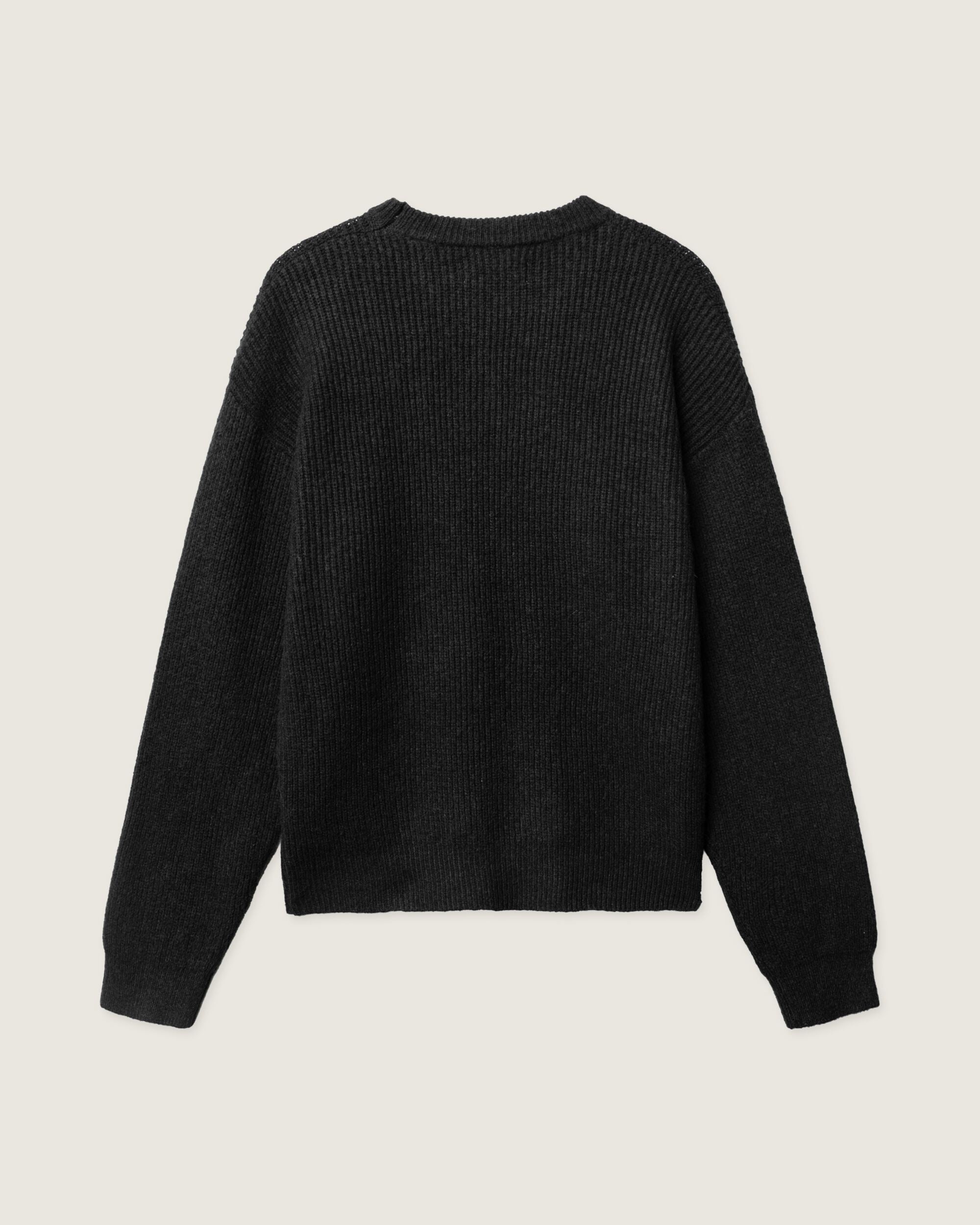 Woodbird WBKurt Fuzzy Knit Knits Black