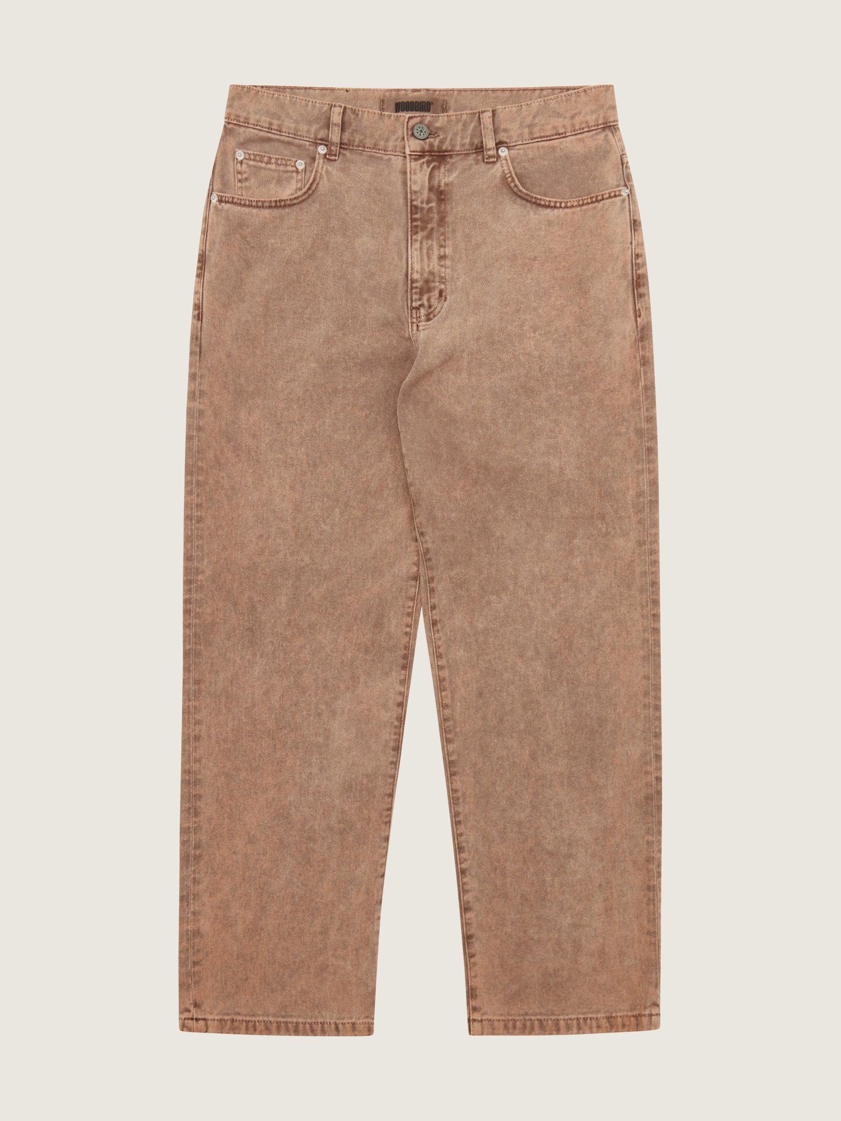 Woodbird WBLeroy Colour Denim Jeans Brændt rød