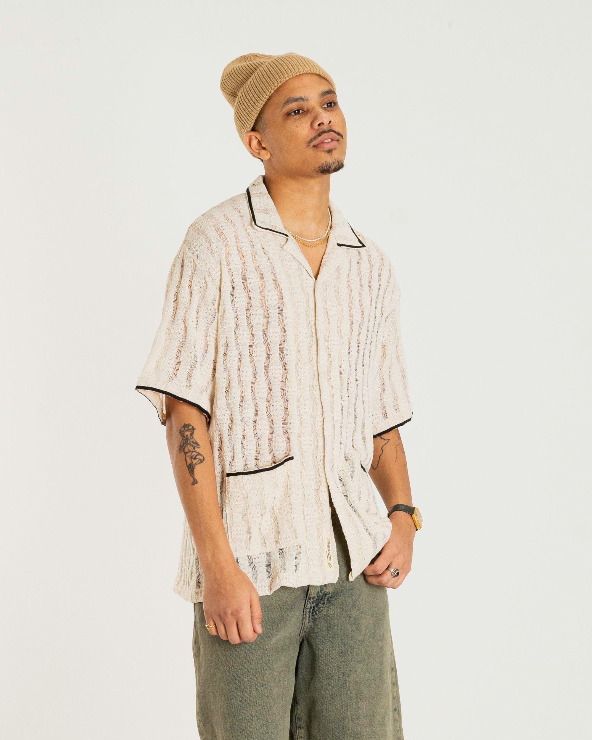 Woodbird WBSunny Granny Shirt Shirts Off White
