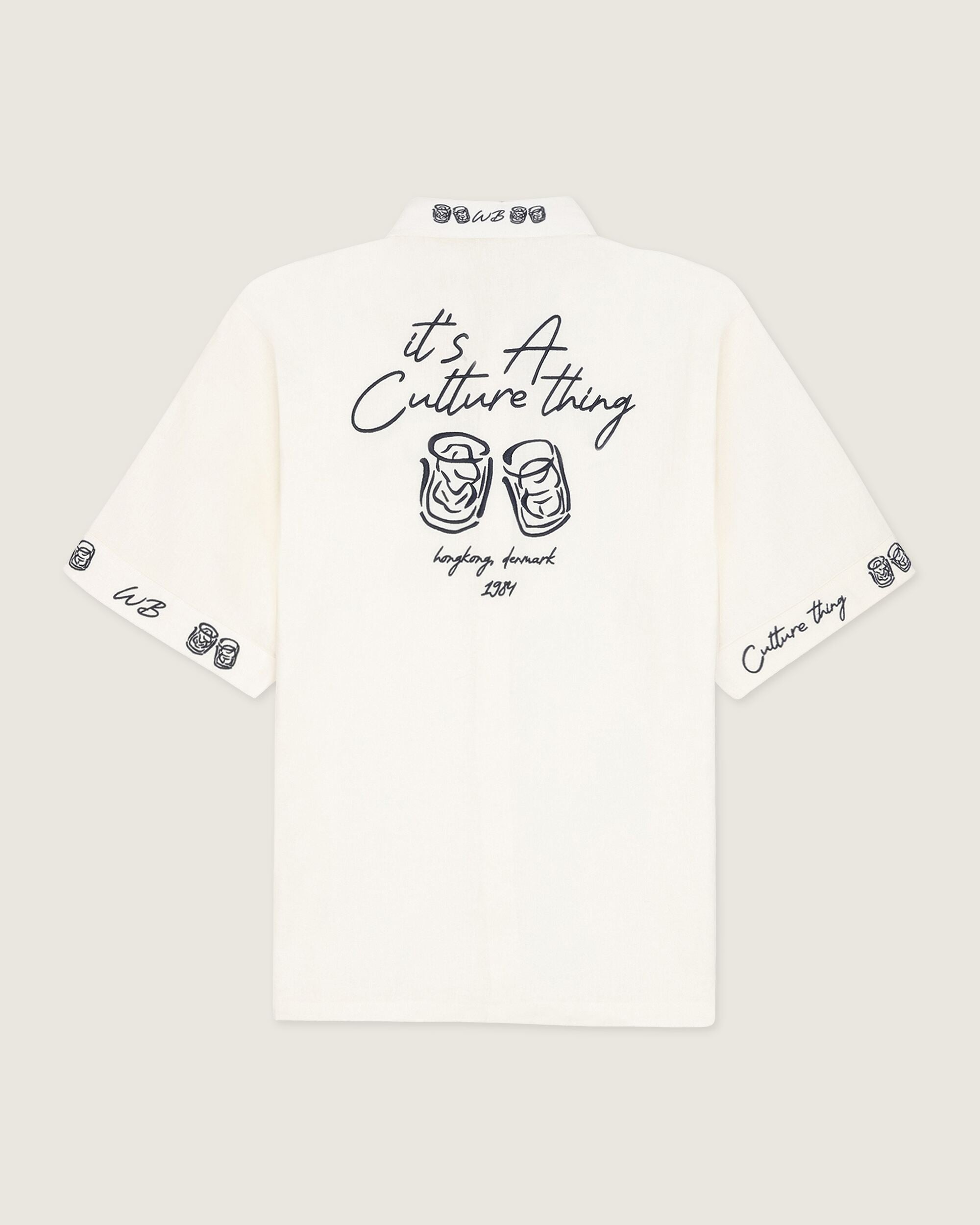 Woodbird WBWang Embroid Shirt Shirts Off White